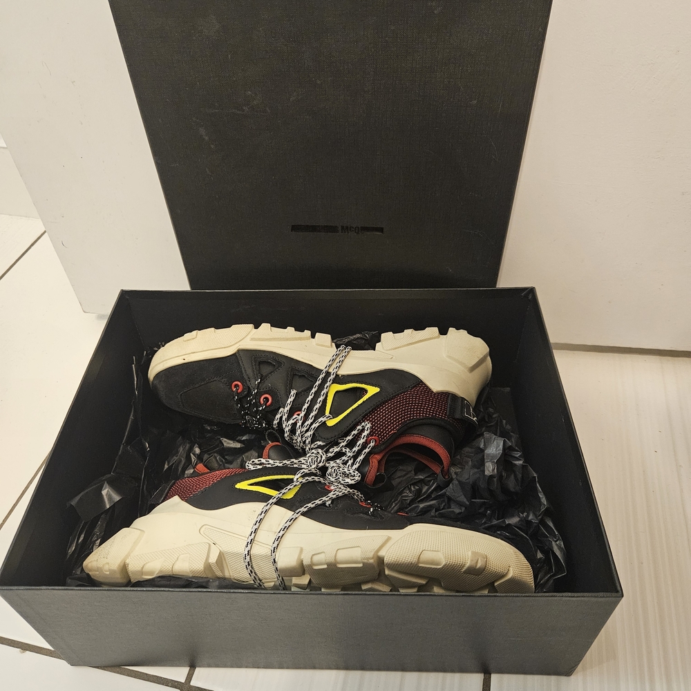 Alexander McQueen Black and Red Sneakers